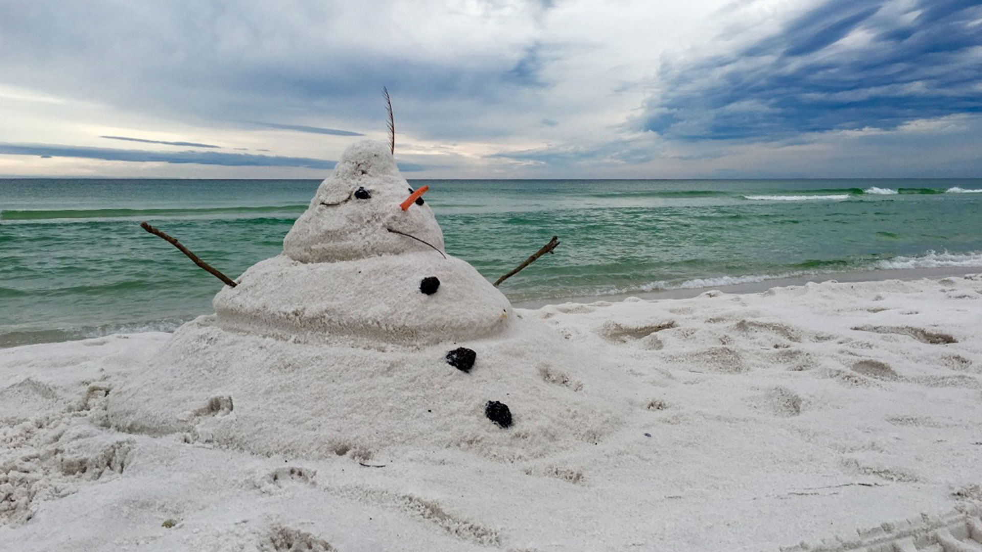 Beach Snowman